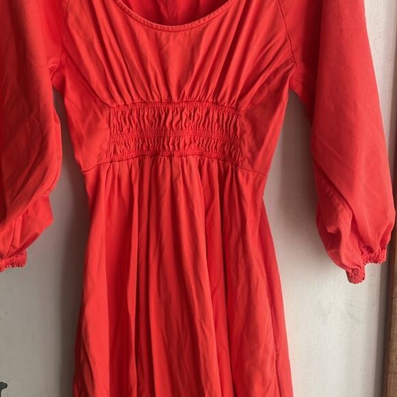 ALEXIS Shae Smocked-waist Dress Poppy - Picture 5 of 13